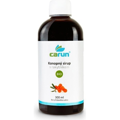 Carun Bio Konopný sirup s rakytníkem 0,3 l