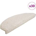 vidaXL Изтривалки за стълби, 30 бр. , 65x21x4 см, бели, полукръгли, големи (3365818)