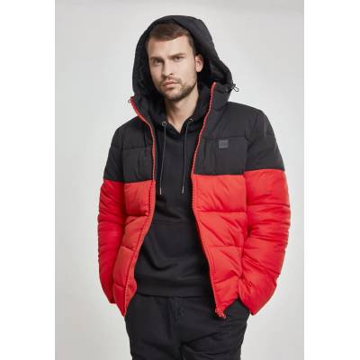 Urban Classics Мъжко зимно яке Urban Classics 2 Tone fireredblkUB-TB2425-01440 - Червен, размер L