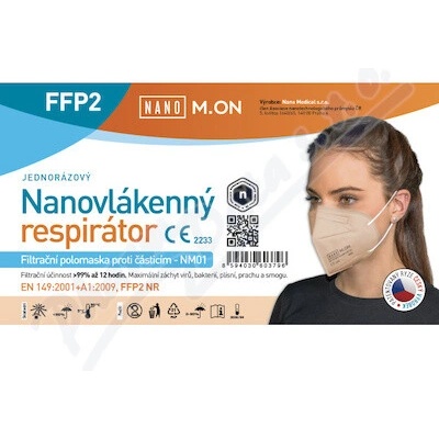 NANO M.ON nanovlákenný respirátor FFP2 tělový 1 ks