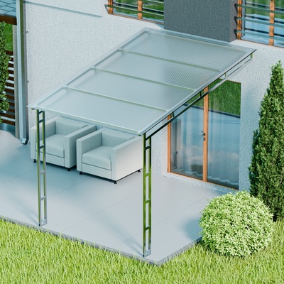 prima terra Навес за тераса Primaterra Monza - за външно пространство 3 × 2 × 2, 3 метра (Monza2)