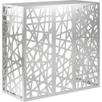 vidaXL Покритие за климатик Сребристо 110 x 50 x 105 см (8014176)