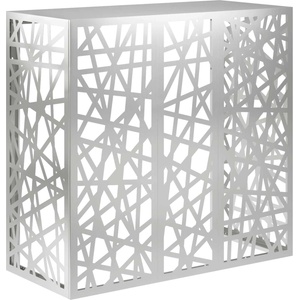 vidaXL Покритие за климатик Сребристо 110 x 50 x 105 см (8014176)