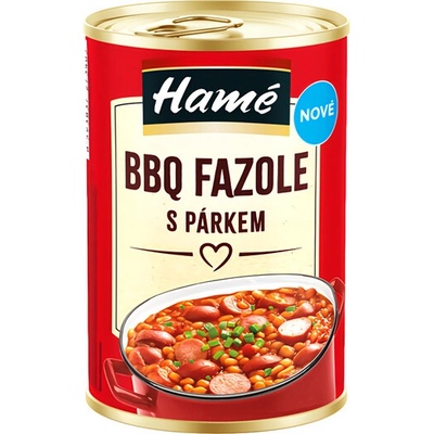 Hamé BBQ fazole s párkem 400 g