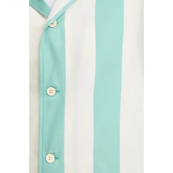 Sunnei Памучна риза Sunnei дамска в тюркоазено със стандартна кройка с класическа яка RTWXSHR027 (RTWXSHR027)