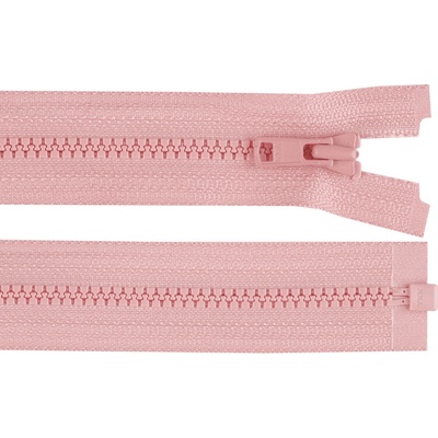 Kostěný zip YKK No 3 délka 60 cm, malé, 811 růžová sv.
