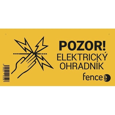 Výstražná tabulka pro elektrické ohradníky - POZOR! ELEKTRICKÝ OHRADNÍK