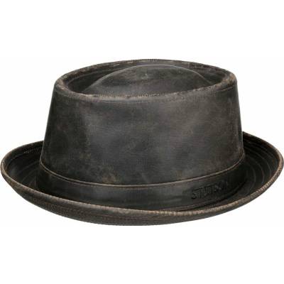 Stetson Pork Pie Black Patina
