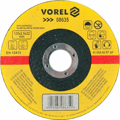 Vorel Kotúč na kov 125 x 22 x 2,5 mm TO-08635