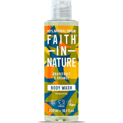 Faith in Nature Prírodný sprchový gél Grapefruit & pomaranč 300 ml