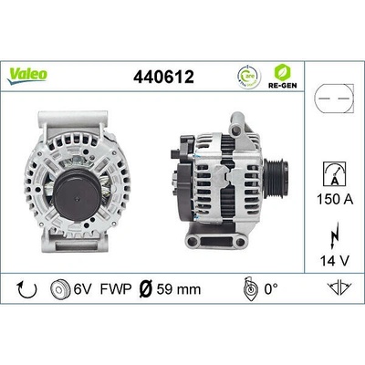VALEO Alternátor VALEO 440612