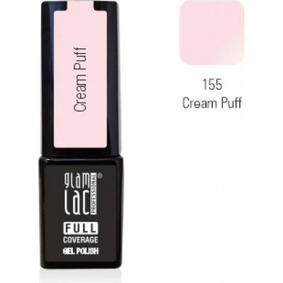 GlamLac Gel lak růžový 155 Cream Puff 6 ml