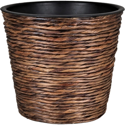 A.H.G. Obal na kvetináč ø 40 cm 32 cm plast hnedý 1-15910070-A-WBR