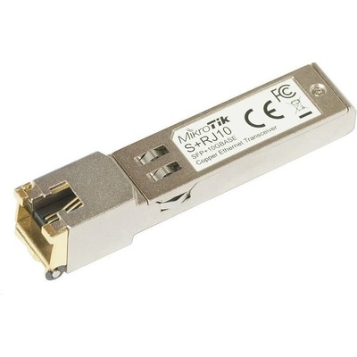 MikroTik SFP+ konvertor na metaliku 10M/100M/1G/2.5G/5G/10G, RJ-45, až 200m - S+RJ10