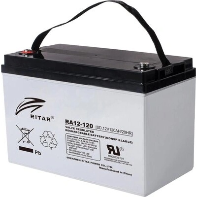 Ritar Power Оловна Батерия (RA12-120) AGM 12V / 120 Ah - 407 / 177 / 225mm F12(M8) RITAR (RITAR-RA12-120)