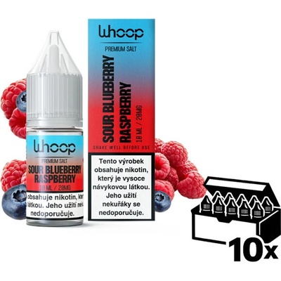 WHOOP SALT Sour Blueberry Raspberry 10 x 10 ml 20 mg