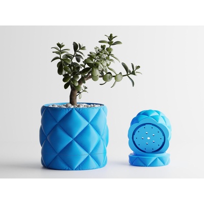 Декоративна саксия Atlanta син