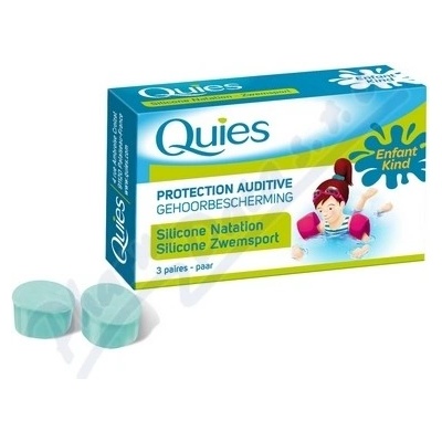 Quies chránič sluchu silikon. děti 3 páry