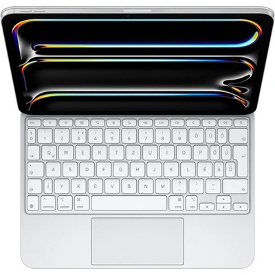 Apple IPAD Pro 11 (2024) Калъф за клавиатура APPLE MAGIC KEYBOARD с гнездо Type-C, съвместим с M4, БЯЛ MWR03MG/A (MWR03MG/A)