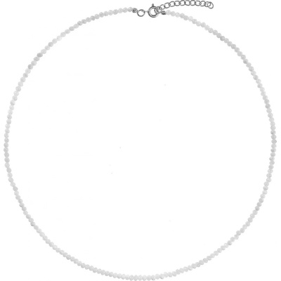 Again Jewelry Korálkový náhrdelník z měsíčního kamene AJKNA003 – Zboží Dáma