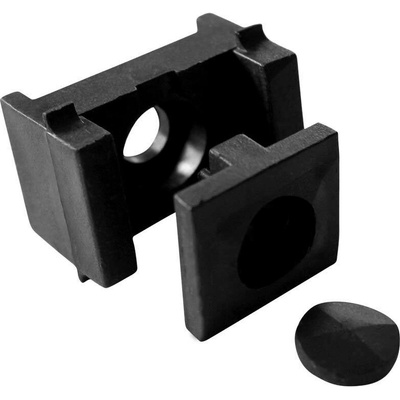 Příchytka panelu PILOFOR - PRO na sloupek 60x40mm, PVC, černá