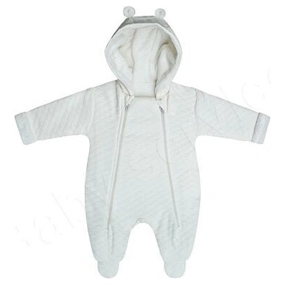 kojenecký smetanový zateplený overal Baby service