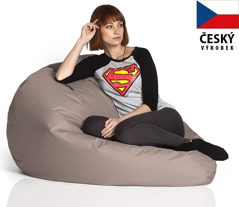 CrazyShop sedací vak Hruška Mega béžová