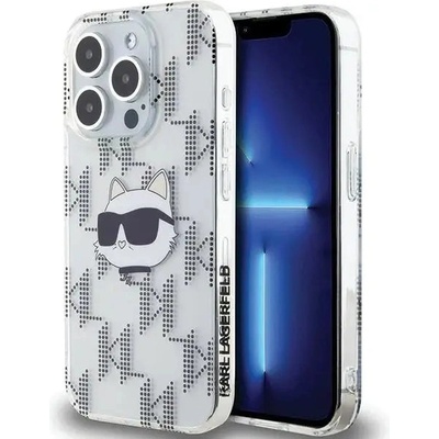 KARL LAGERFELD Кейс Karl Lagerfeld IML Choupette Head & Monogram за iPhone 15 Pro, прозрачен (3666339286309)