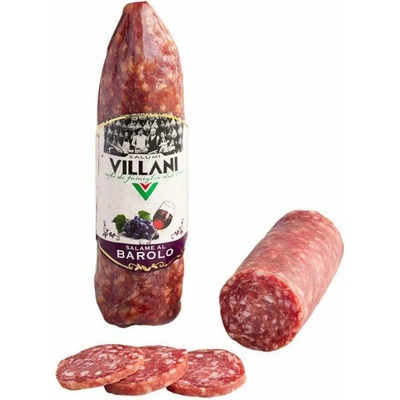 Villani vepřový salám s červeným vínem barolo 220 g