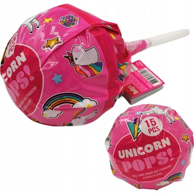 Unicorn Pops XXL velké lízátko uprostřed lízátka ovocná 15 x 9 g 135 g