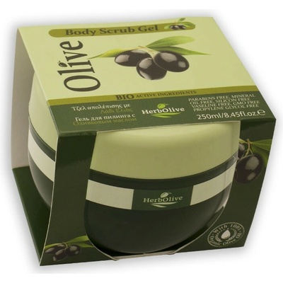 Madis Herbolive Body scrub gel olive telový peeling s olivovým olejom 250 ml