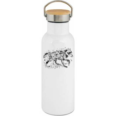 123TRIKO termoska Vlčí souhvězdí, černý potisk 500 ml