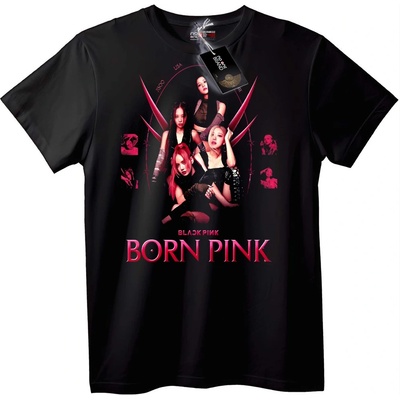 NOONEBRAND Тениска BLACKPINK BORN PINK - 2XL, Black