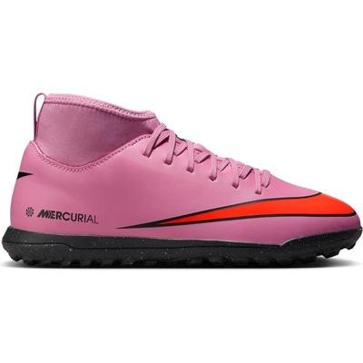 Nike Юношески футболни стоножки Nike Mercurial Superfly 10 Club Juniors Astro Turf Football Boots - Pink/Black