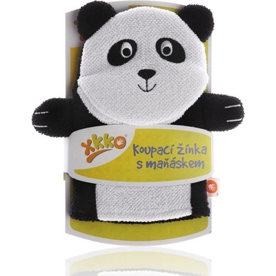 Xkko rukavica na kúpanie žirafa veľká 1 ks