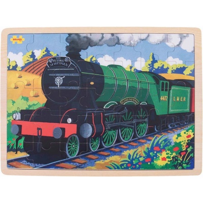 Bigjigs Toys historický vlak Flying Scotsman 35 dílků