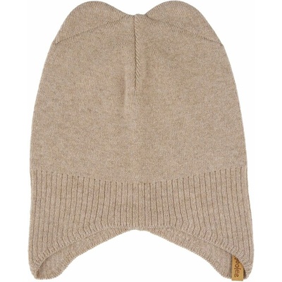 Vlnka Detská vlnená čiapka Extrafine Merino s kašmírom hnedá
