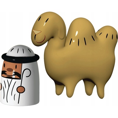 Alessi AMIR&CAMELUS Porcelánová figurka - ťava a pastier / 2 Ks