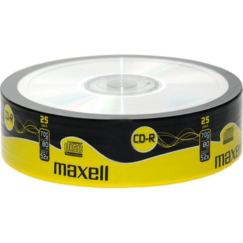 Maxell CD-R80 MAXELL, 700MB, 52x, 25 бр - (ML-DC-CDR80-25)
