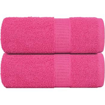 vidaXL Кърпи за пране FROGN 2 бр. Розови 30x30 см 360 г/м2 (137040)