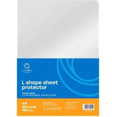 Джоб L-образен Bluering A4 180 микрона, 25 бр. , Кристал (500015-GENLA4180BLUER)