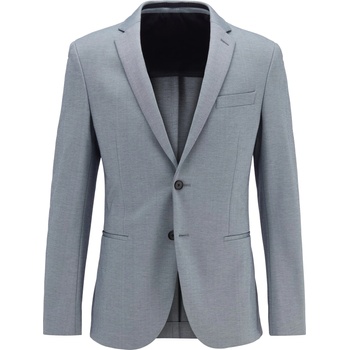 Image 1 of Hugo Сако Hugo Men's 's Long Sleeve Zip Tailored Fit Blazer - Open Blue