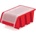Prosperplast Затваряща се пластмасова кутия 195x120x90mm Червено (KTR20F-3020)