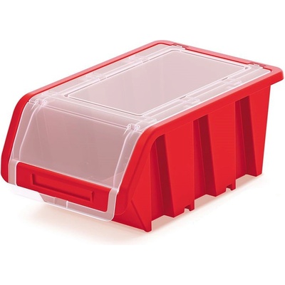 Prosperplast Затваряща се пластмасова кутия 195x120x90mm Червено (KTR20F-3020)
