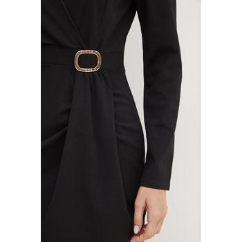 Morgan Рокля Morgan RJIMY в черно къса разкроена RJIMY (RJIMY)