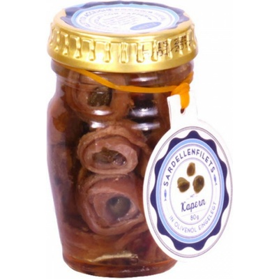 Savini sardely s kaparami 80 g