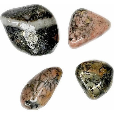 Nefertitis Triplit Wagnerit Pyrit tromlovaný Nevada - M - cca 2 - 2,5 cm