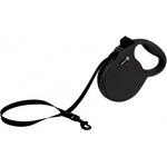alcott Wanderer Retractable Leash - автоматичен повод Пътешественик, ЧЕРЕН, размер L - дължина на повода 4, 8 м - подходящо за кучета до 50 кг WRLBK
