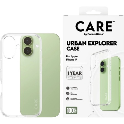 Panzer Калъф CARE - Urban Explorer, iPhone 17, Clear Frame (5715685026997)