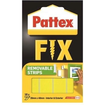 Pattex Super Fix Lepiace prúžky 4 cm x 2 cm 10 ks